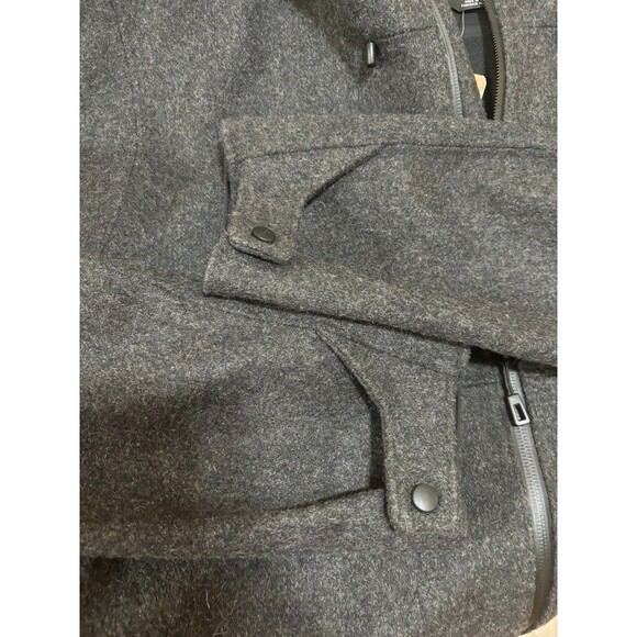 NEW Patagonia Mens LARGE Recycled Wool Jacket Full Zip Hoody Forge Gray - Picture 12 of 14